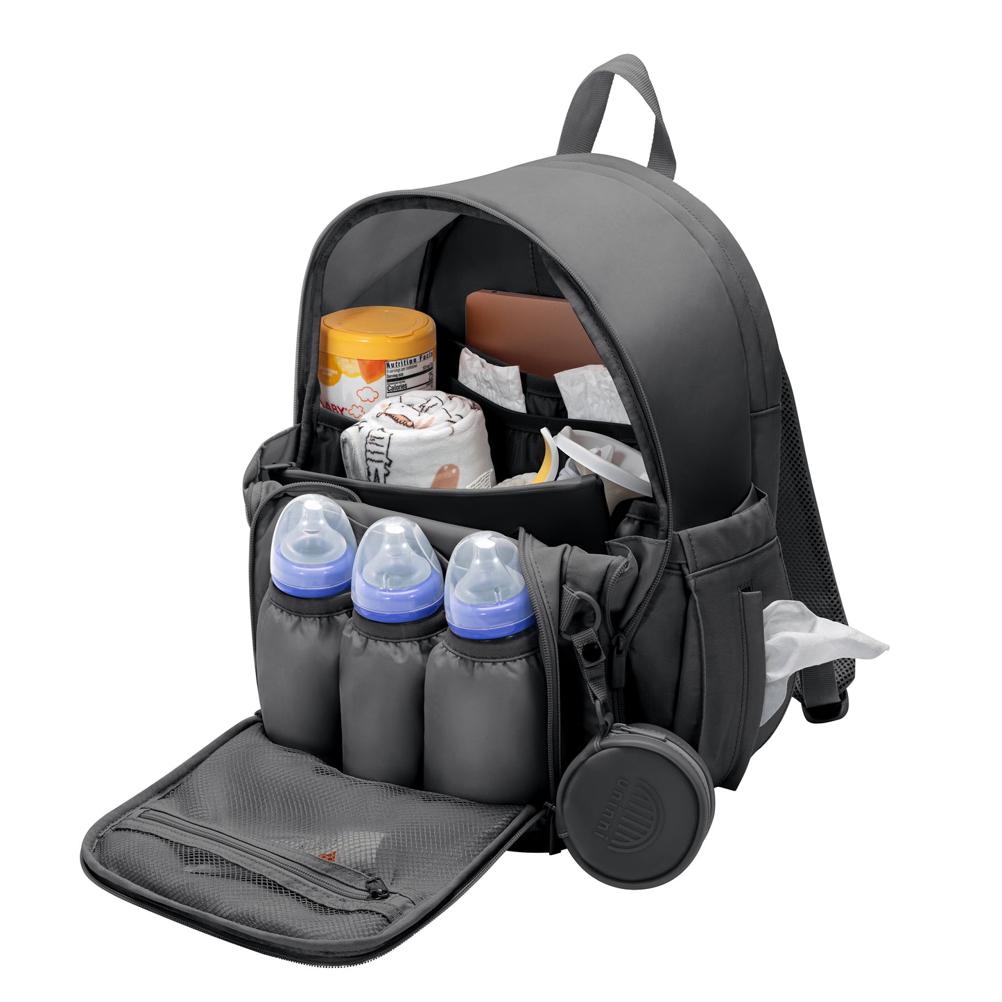 Ashley Diaper Backpack- Black