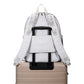 Ashley Diaper Backpack- Light Grey