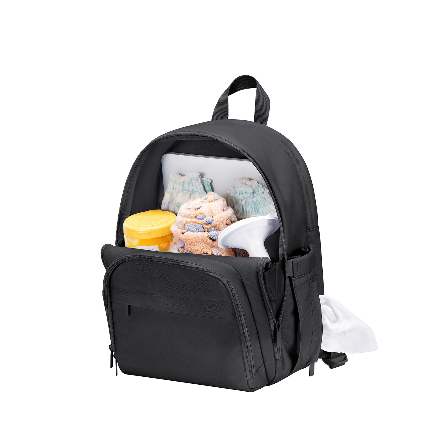 Ashley Diaper Backpack 15“- Black