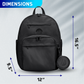 Ashley Diaper Backpack- Black