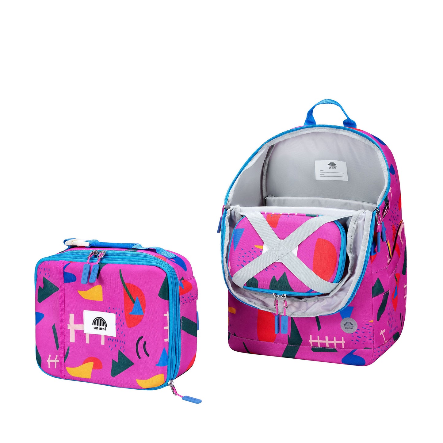 uninni kids backpack spring rain fuchsia