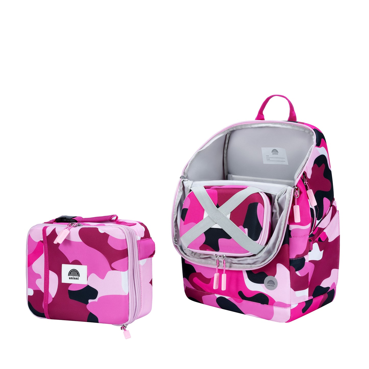 uninni kids pencil case fuchsia camouflage camo kid