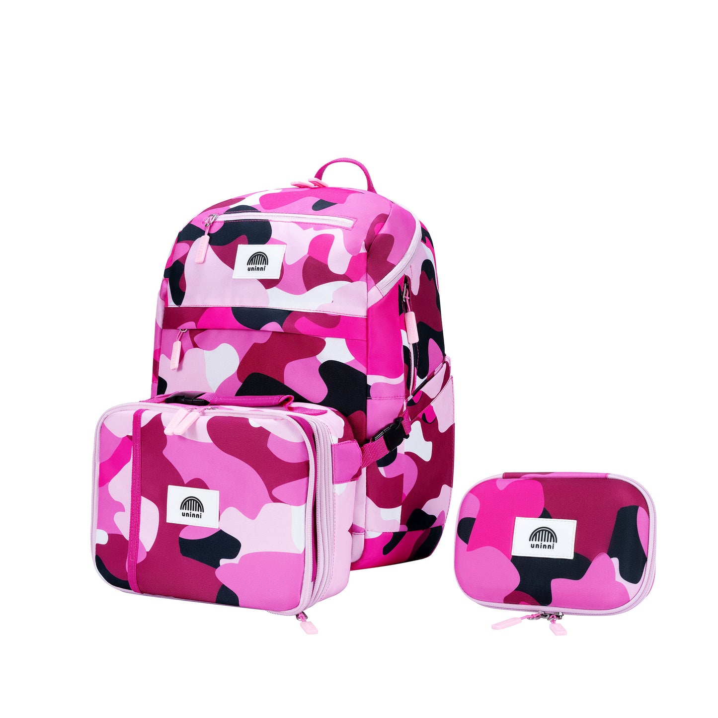 uninni kids pencil case fuchsia camouflage camo kid