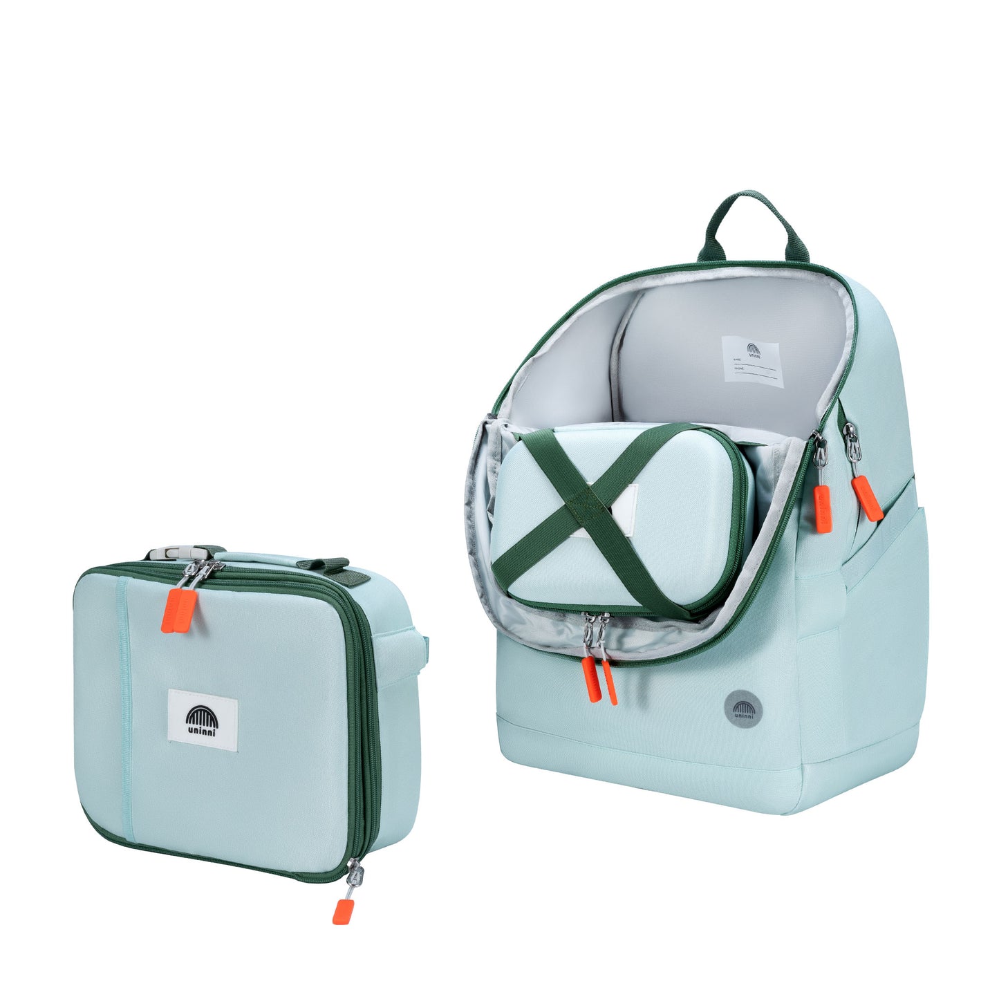 uninni kids backpack crisp mint