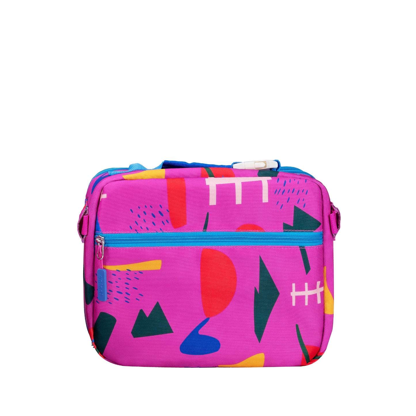 uninni kid's lunch bag spring rain fuchsia