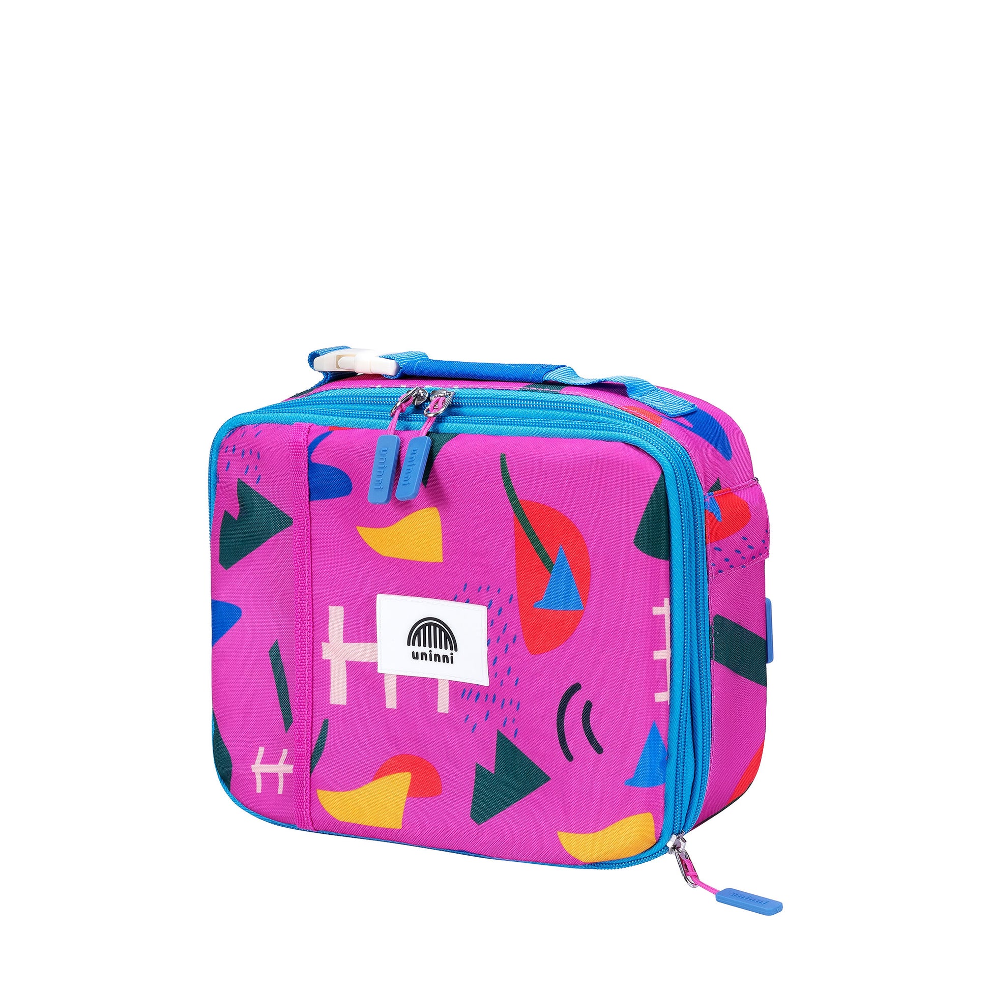 uninni kid's lunch bag spring rain fuchsia