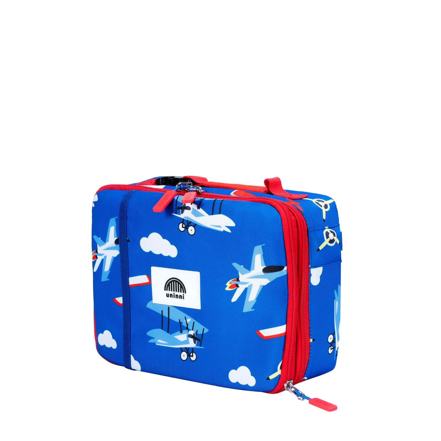 uninni kids lunch bag airplane blue