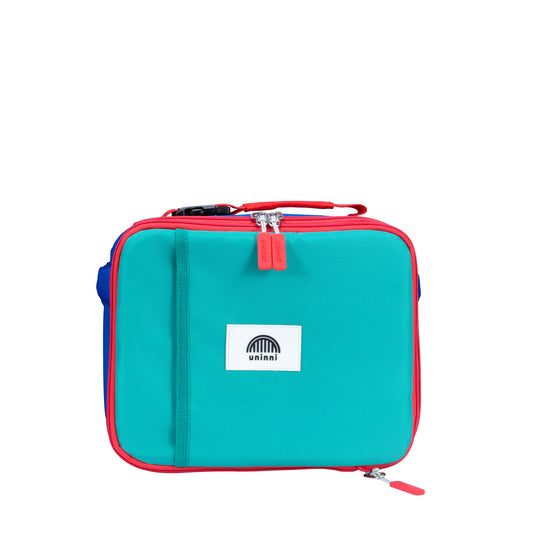 uninni kid's lunch bag blue color block