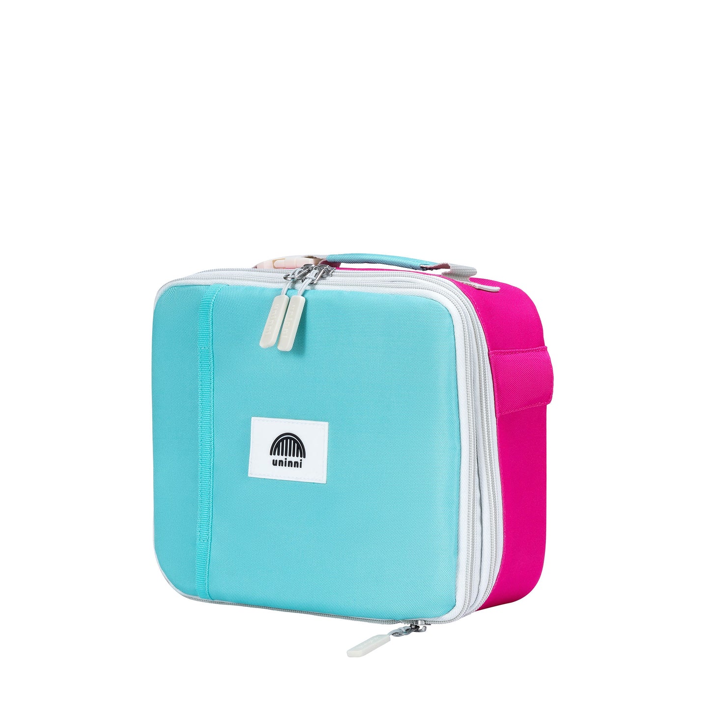 uninni kid's lunch bag pink color block