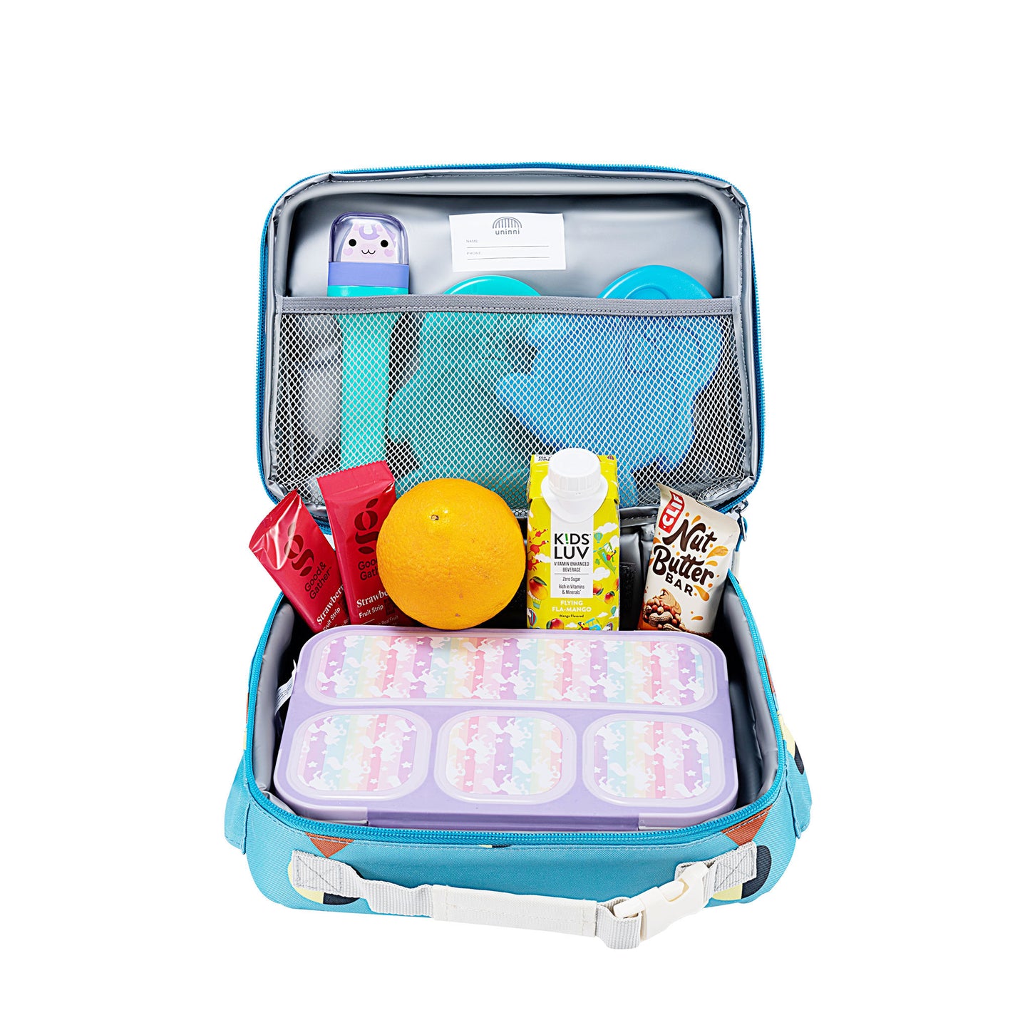 uninni kid's lunch bag the golfer blue