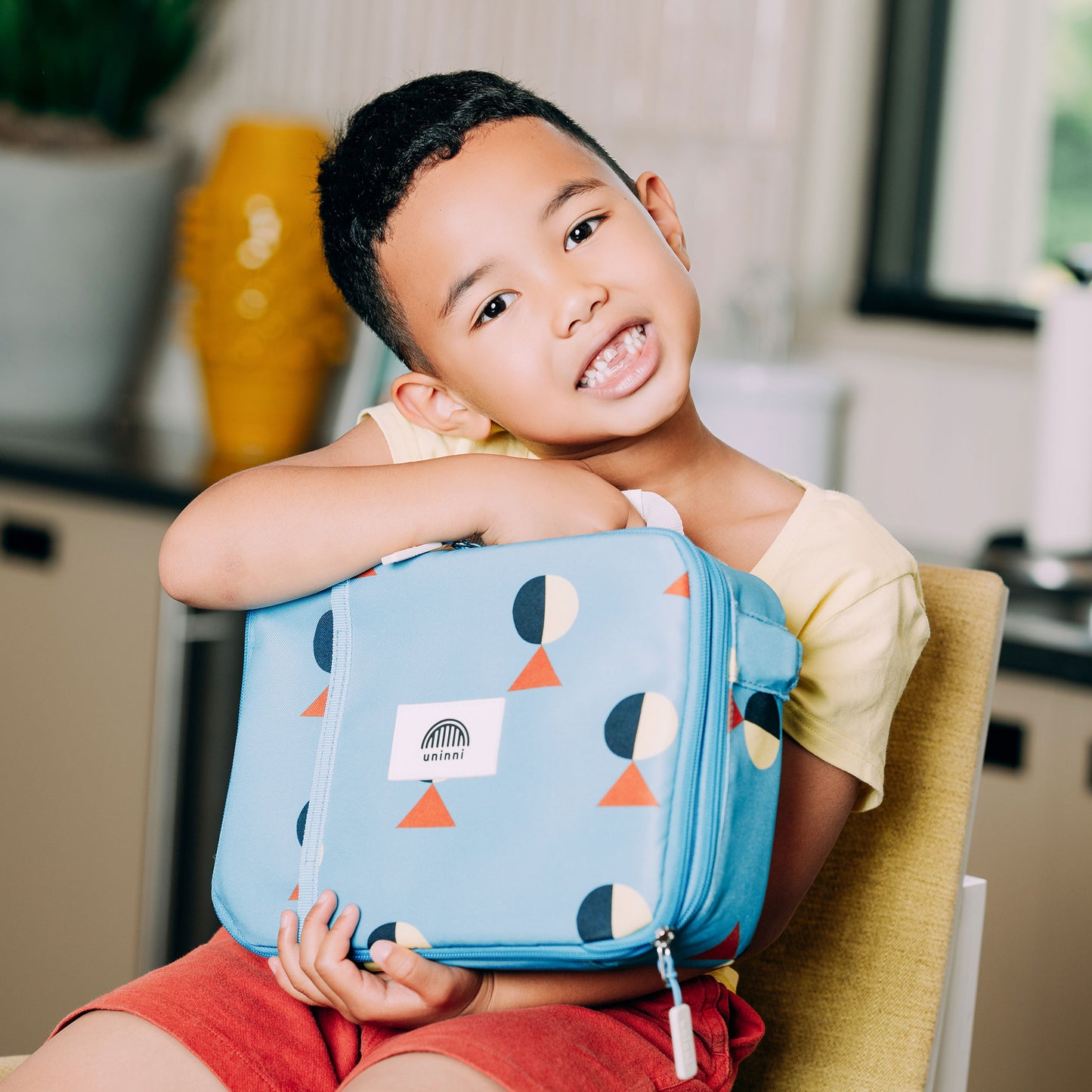 uninni kid's lunch bag the golfer blue