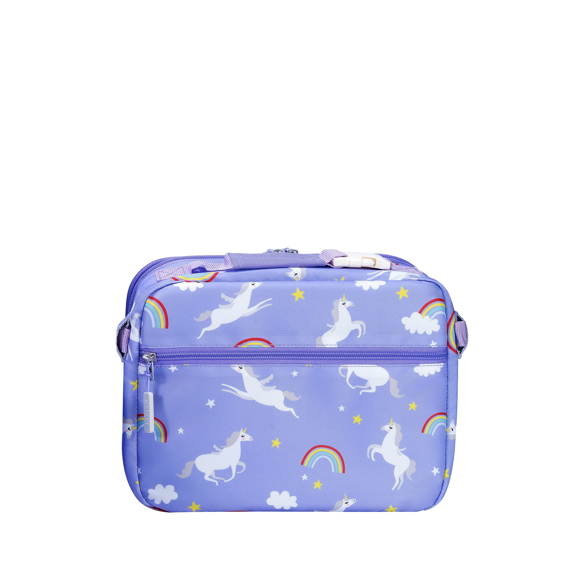 uninni kid's lunch bag rainbow unicorn purple