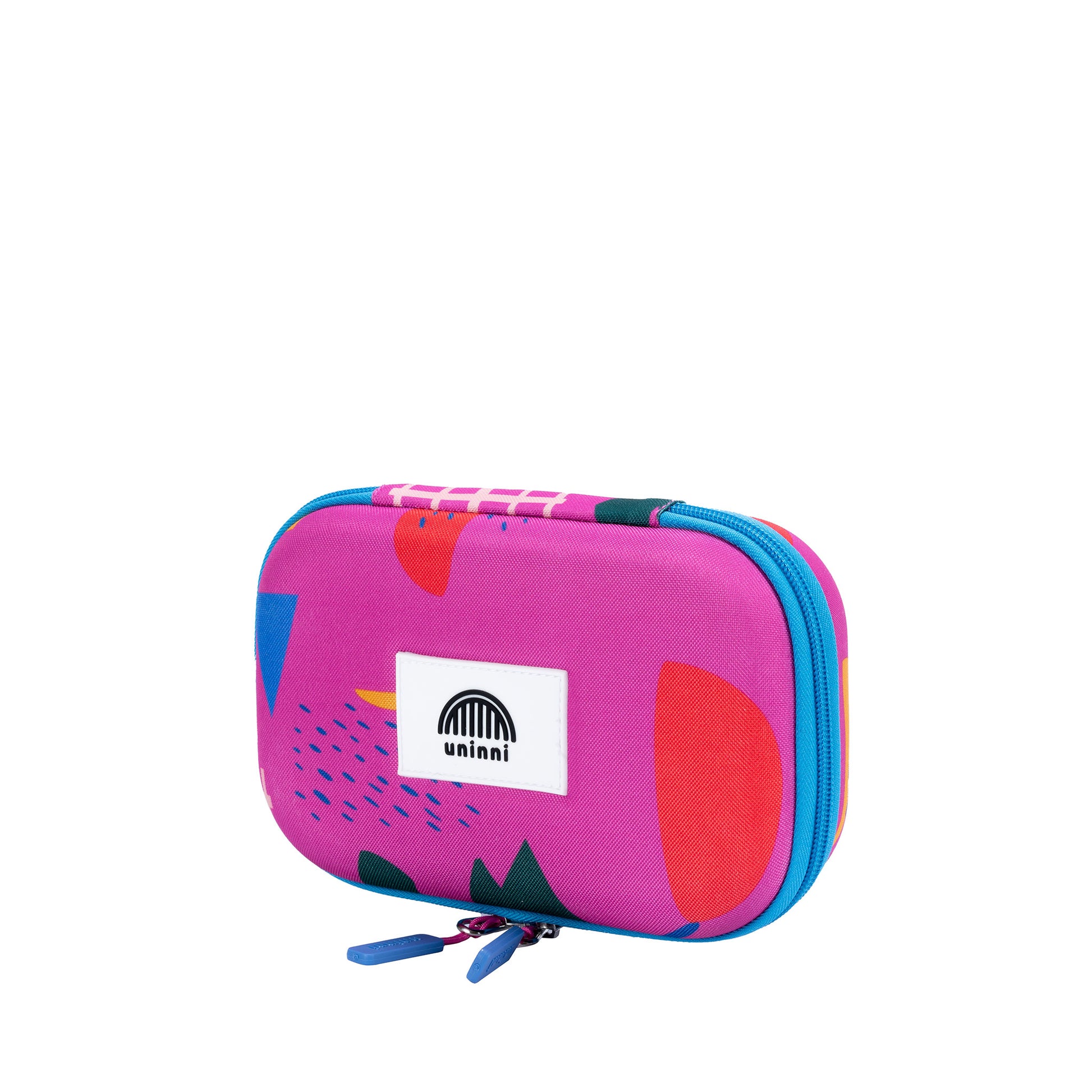 uninni kids pencil case spring rain fuchsia abstract