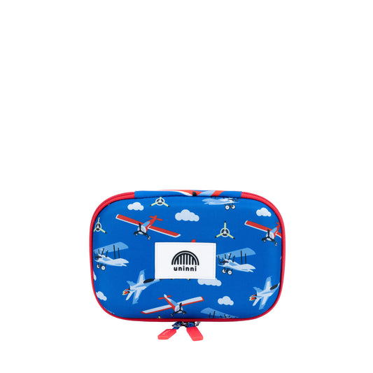 uninni kids pencil case blue airplane