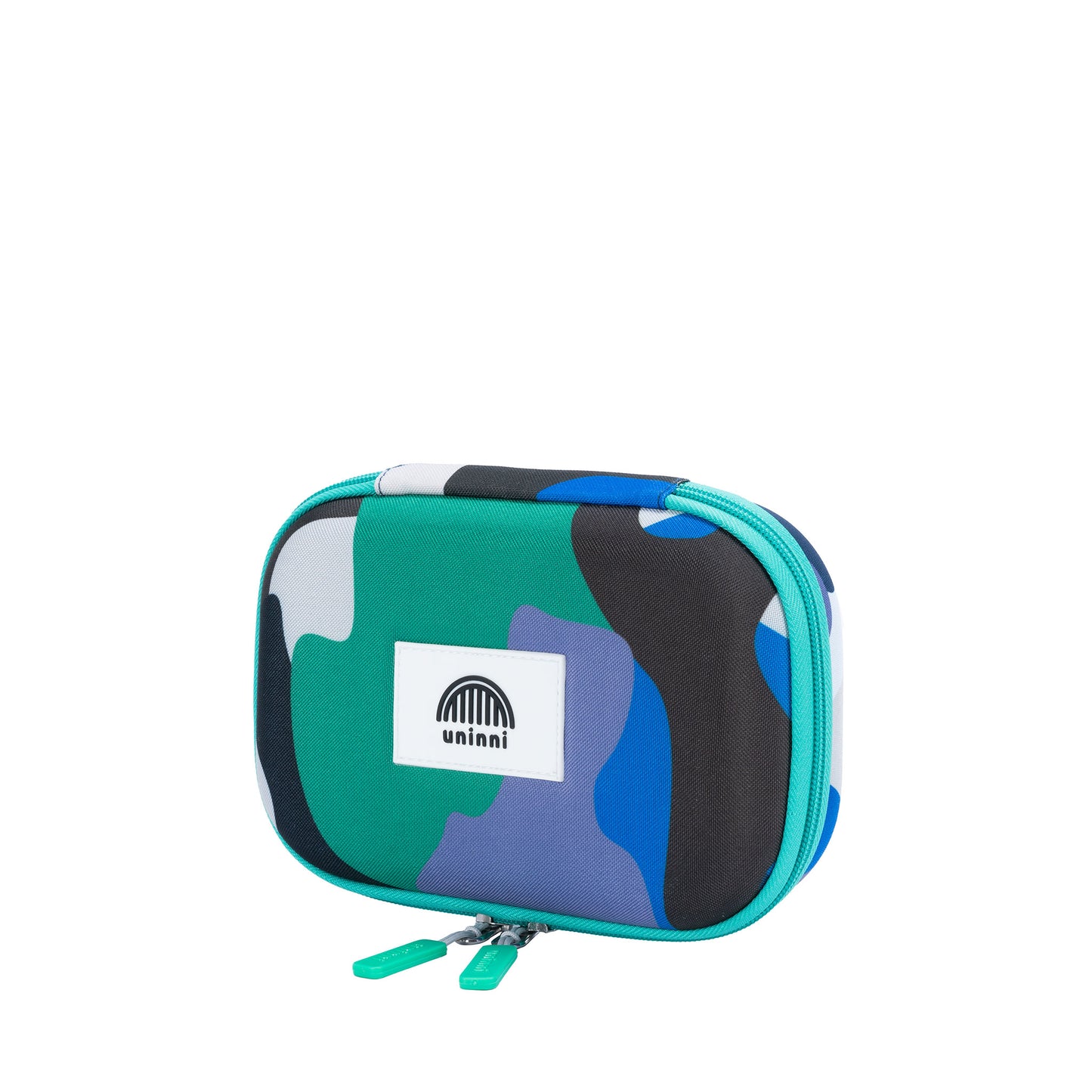 uninni kids pencil case blue green camouflage