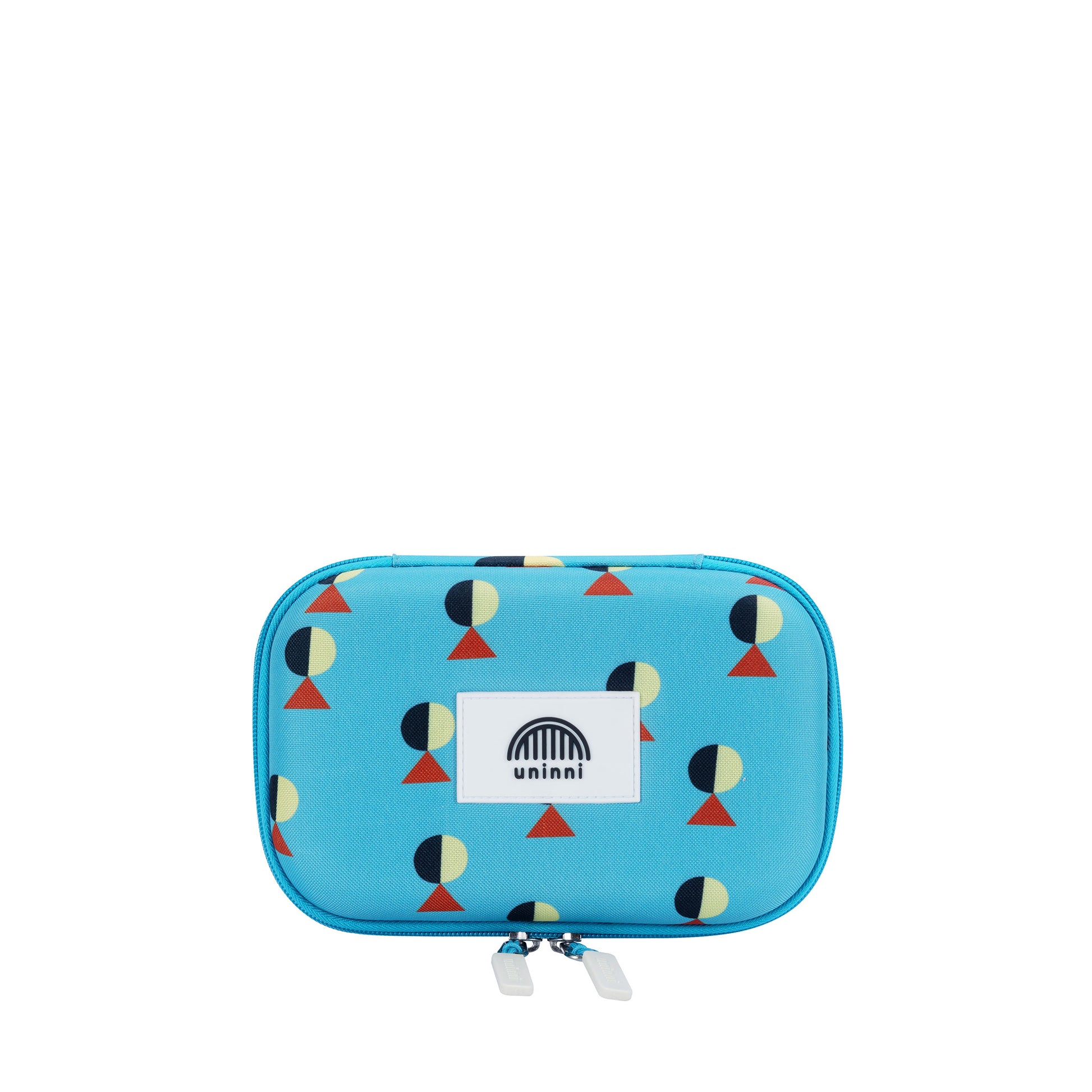 uninni kids pencil case the golfer geometric blue