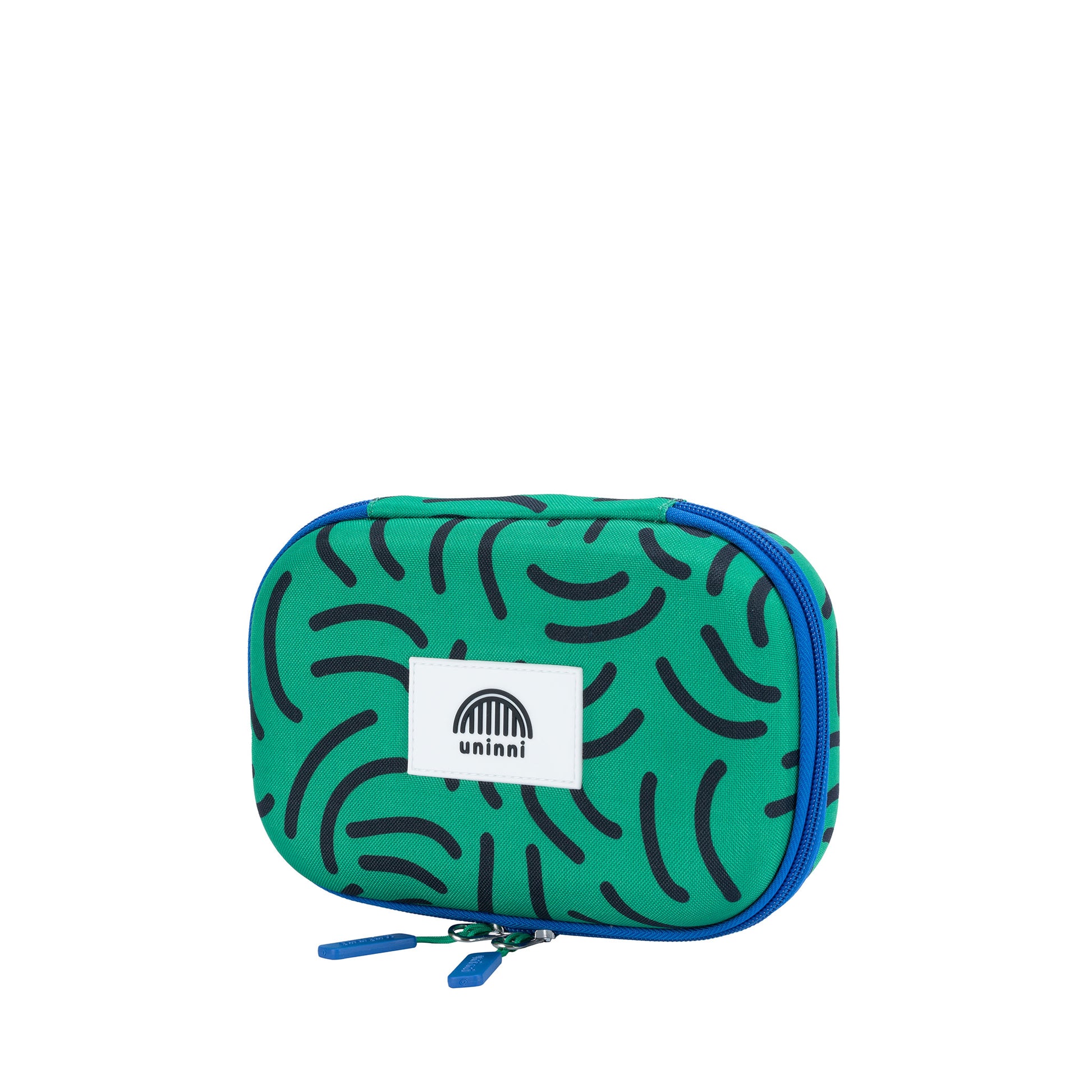 uninni kids pencil case green brush strokes