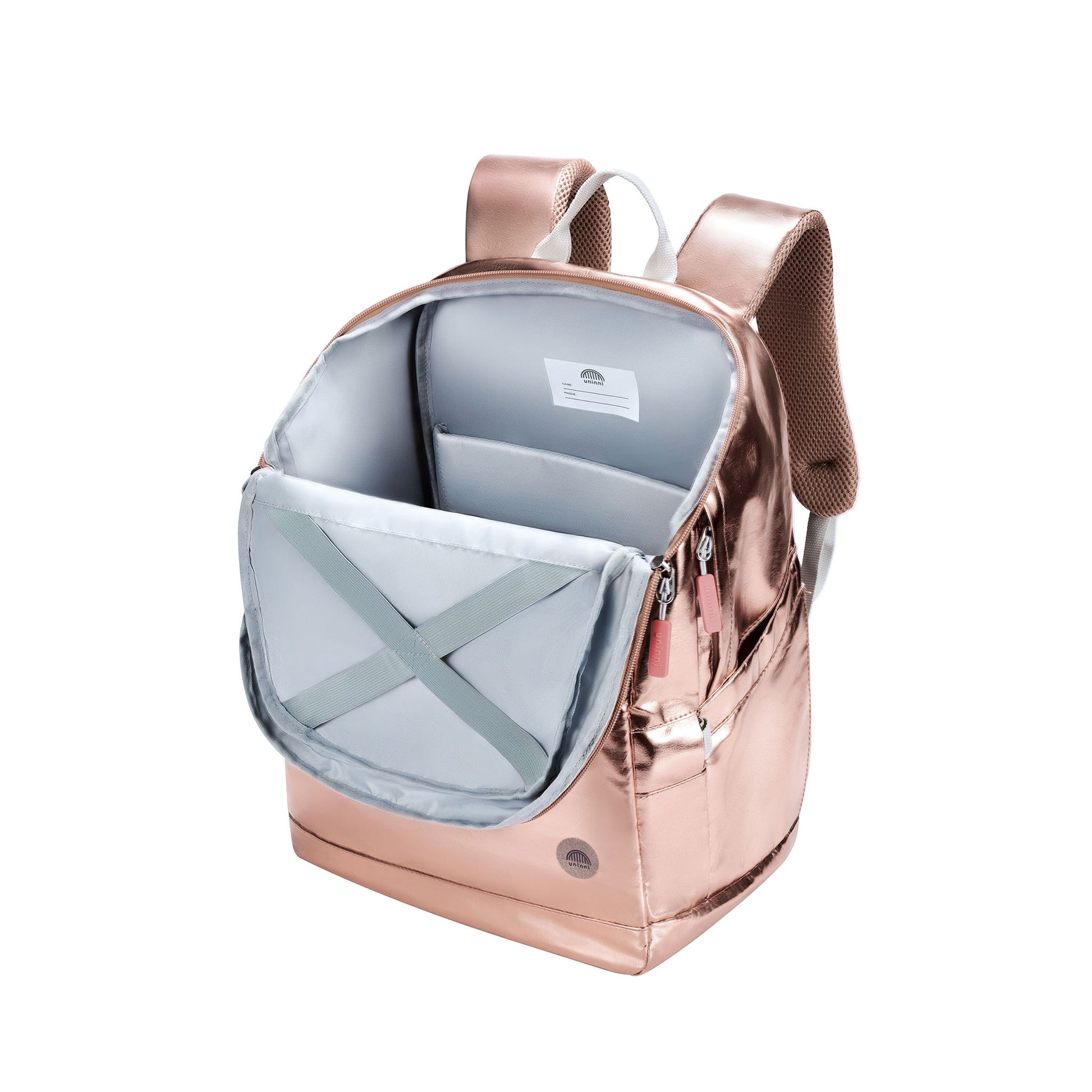 uninni kids backpack metallic gold